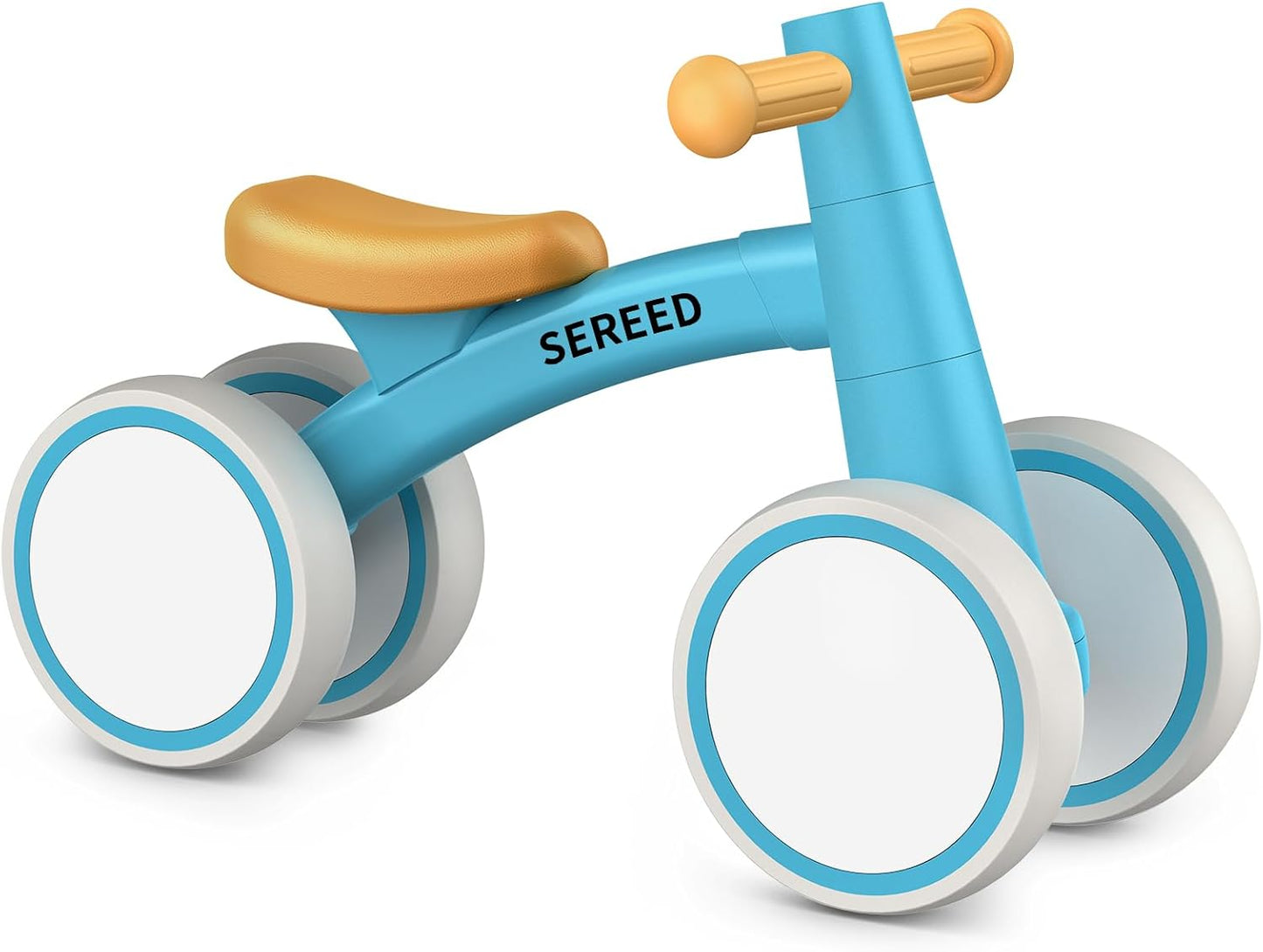 SEREED Baby Balance Bike for 1 Year Old Boys Girls 12-24 Month Toddler Balance Bike, 4 Wheels Toddler First Bike, First Birthday Gifts