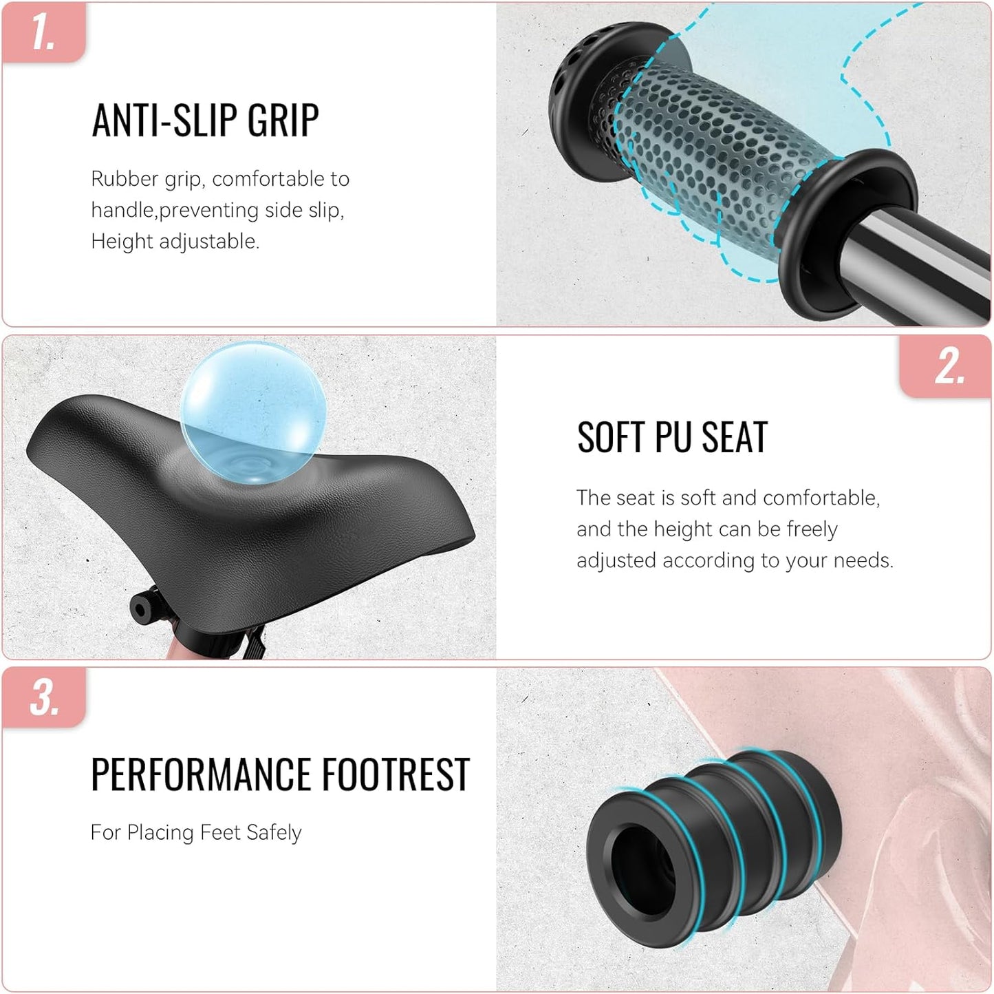 SEREED Toddler Balance Bike 2 Year Old, No Pedal Kids Toy Bike for 2-5 Years Old, Tool-Free Adjustment, Gift for 2-3 Girls, Customize Plate with 3pcs Stickers (Pink)